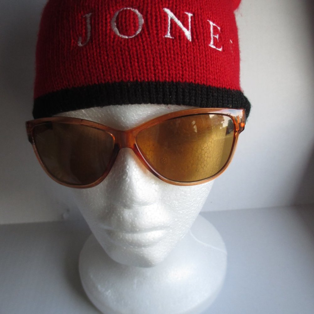 Red Acrylic Jones Knit Hat